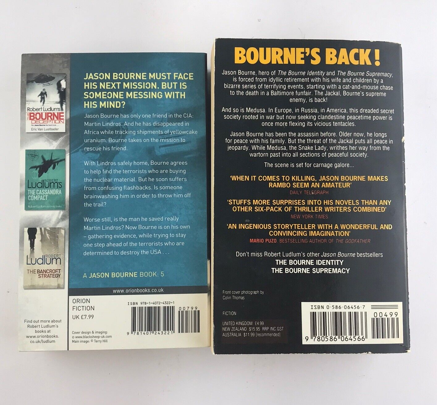 The Bourne Ultimatum + The Bourne Betrayal (Jason Bourne Books 3 & 5, Paperback)
