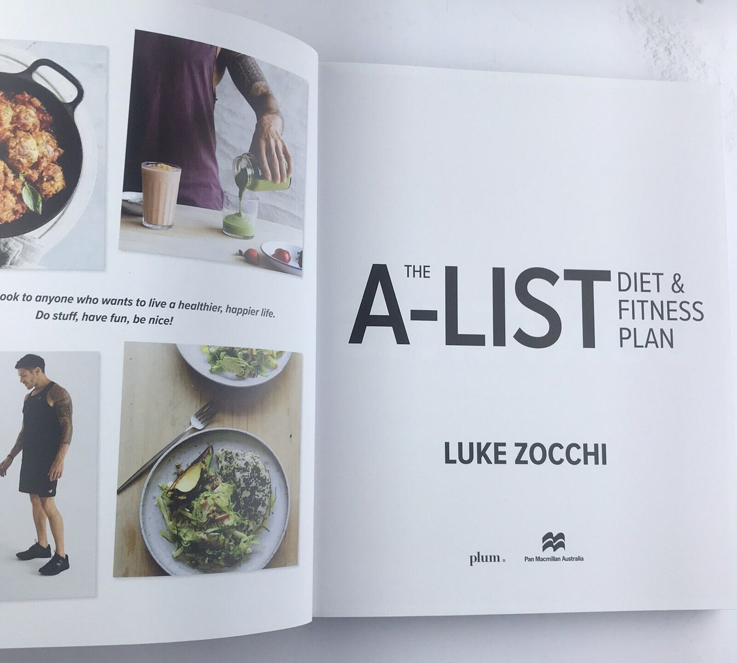 The A-List Diet & Fitness Plan Cookbook Exercises Recipe by LUKE ZOCCHI (PB 2018