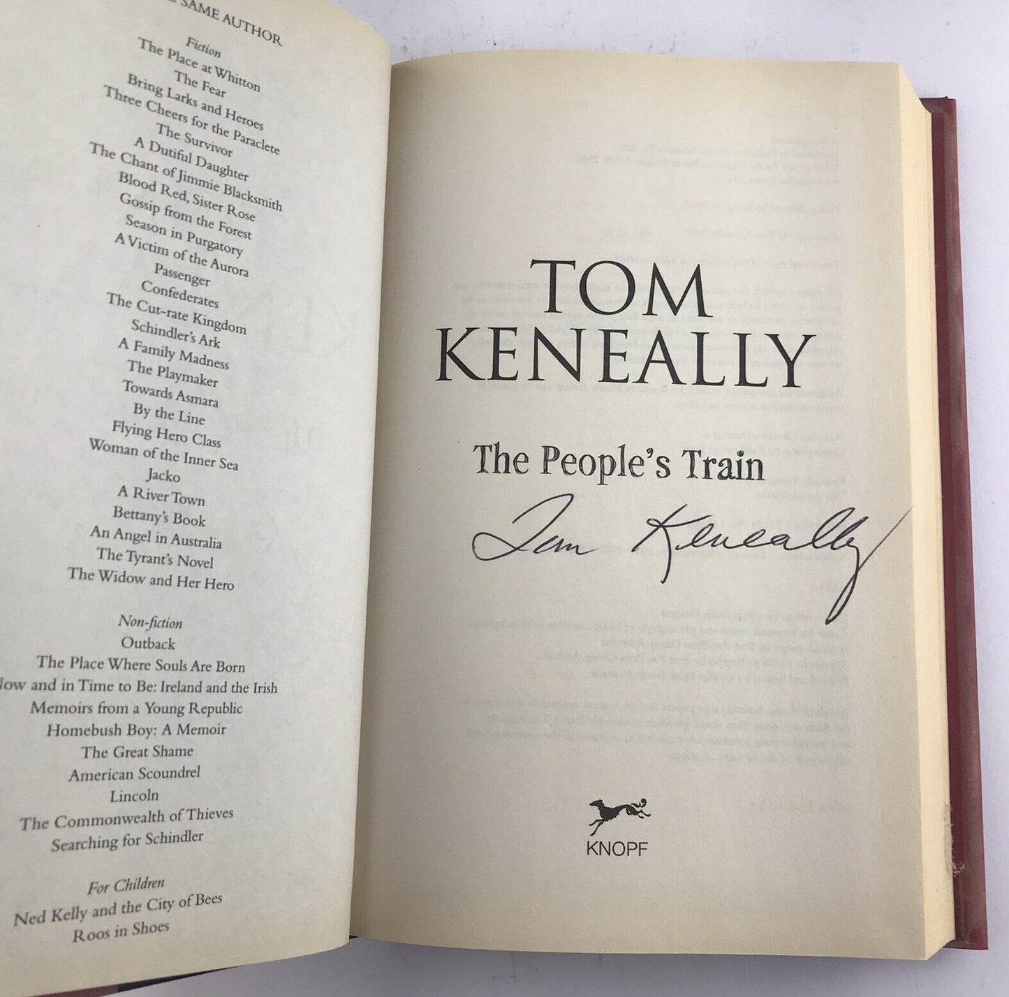 The People's Train by Tom Keneally (Paperback Book) Politics, Historical