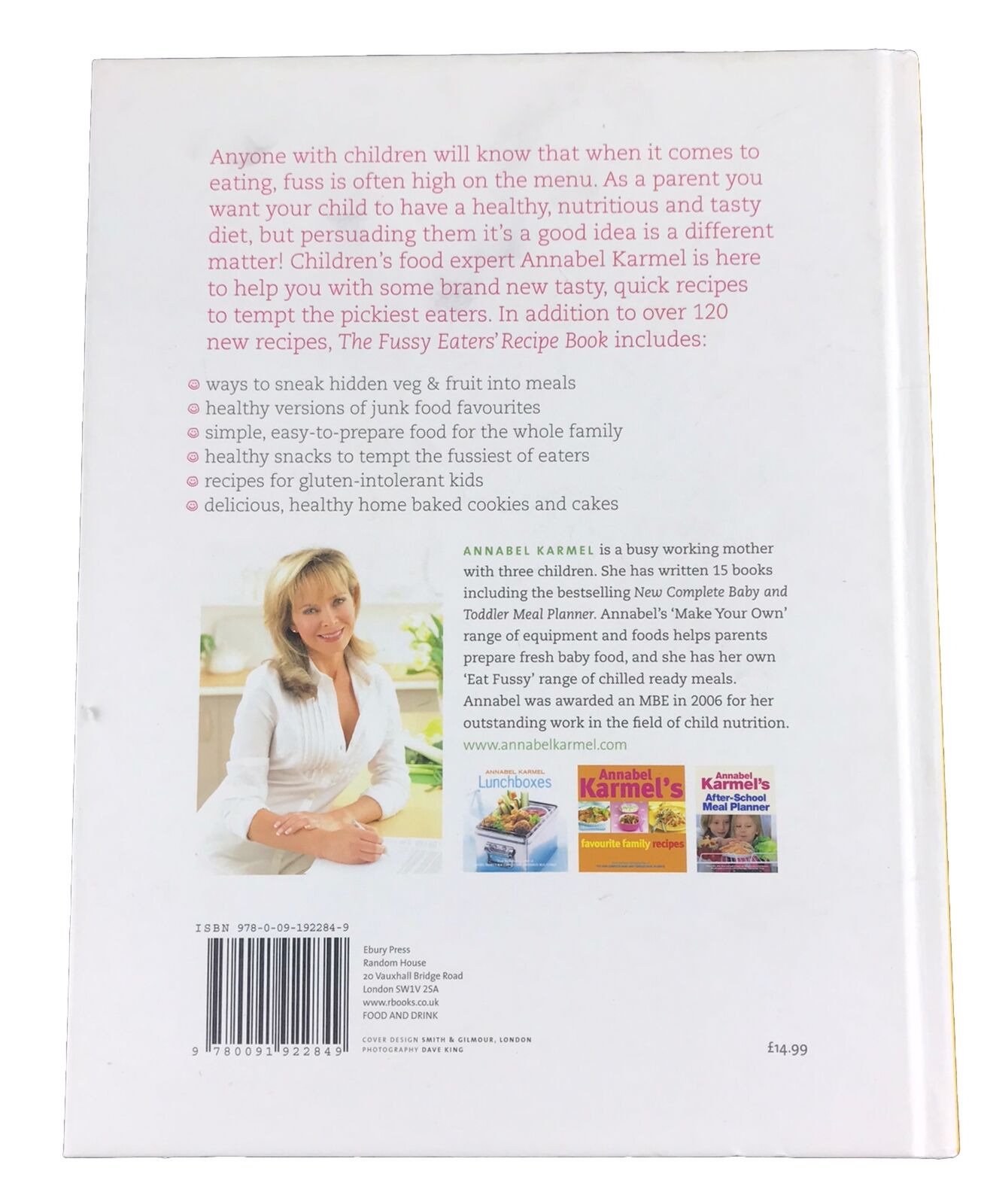 the fussy eaters’ recipe book by Annabel Karmel 120 Fast Tasty Healthy Recipes