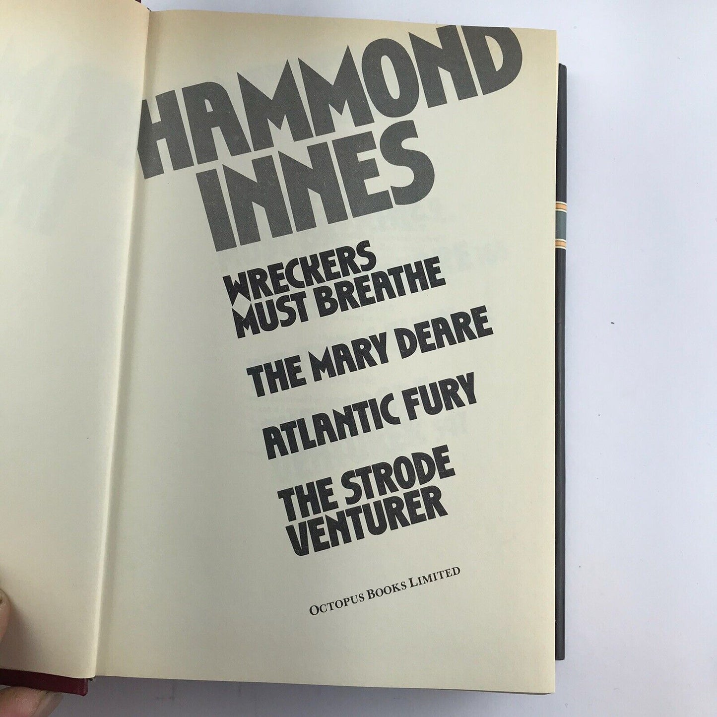 Atlantic Fury by Hammond Innes (Hardcover 1984) PLUS Three Other Novels