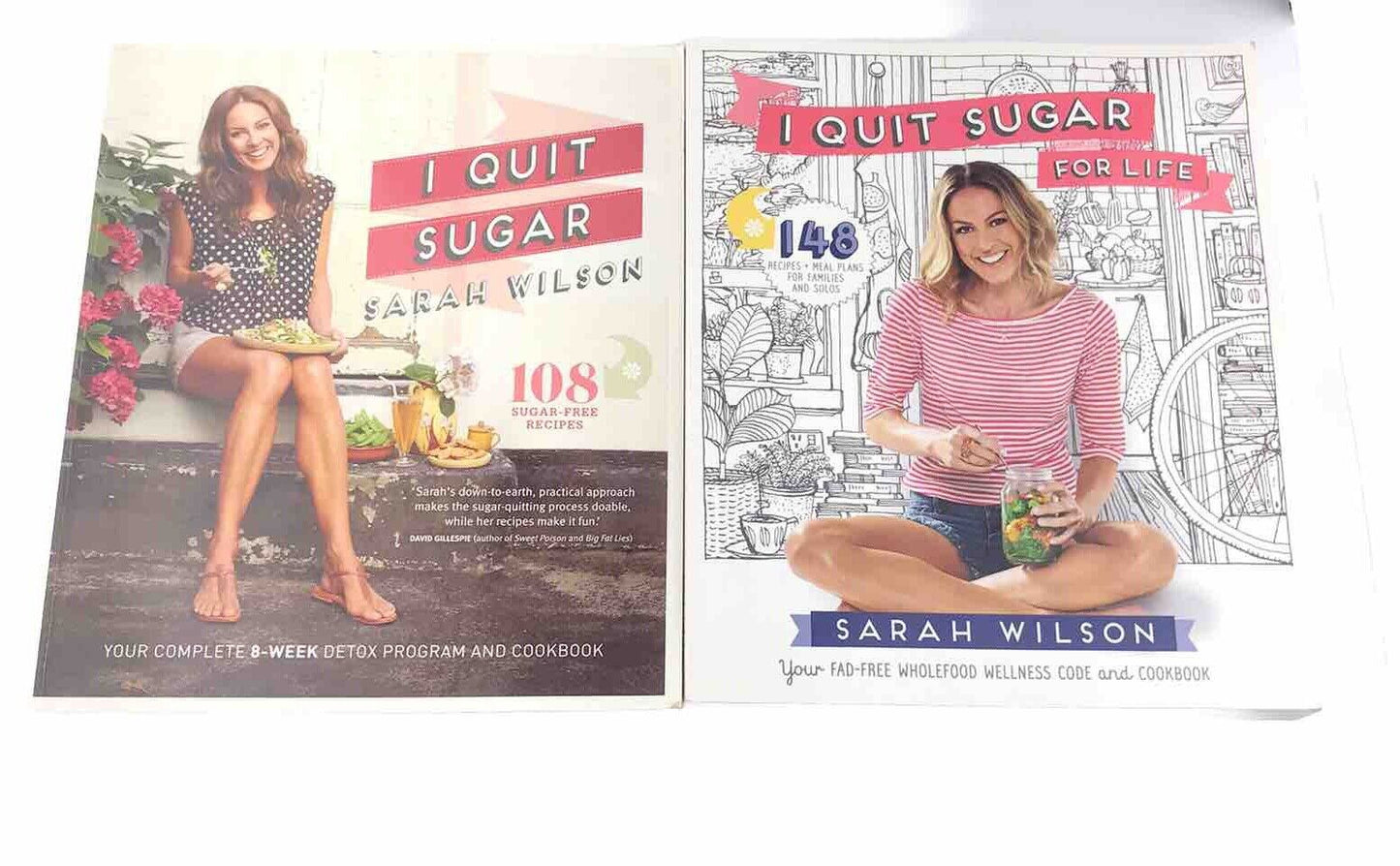 I Quit Sugar + 1 Quit Sugar For Life Cookbooks Bundle Sarah Wilson (Paperbacks)