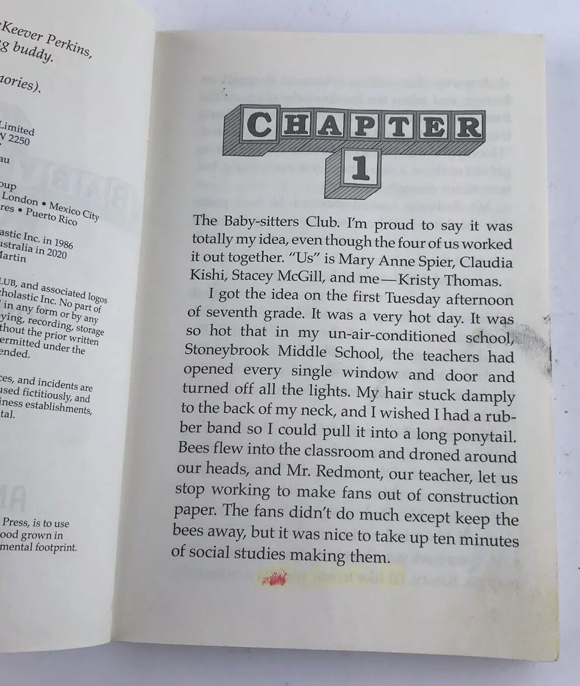 Kristy's Great Idea (the Baby-Sitters Club #1 Netflix Edition) Paperback 2020