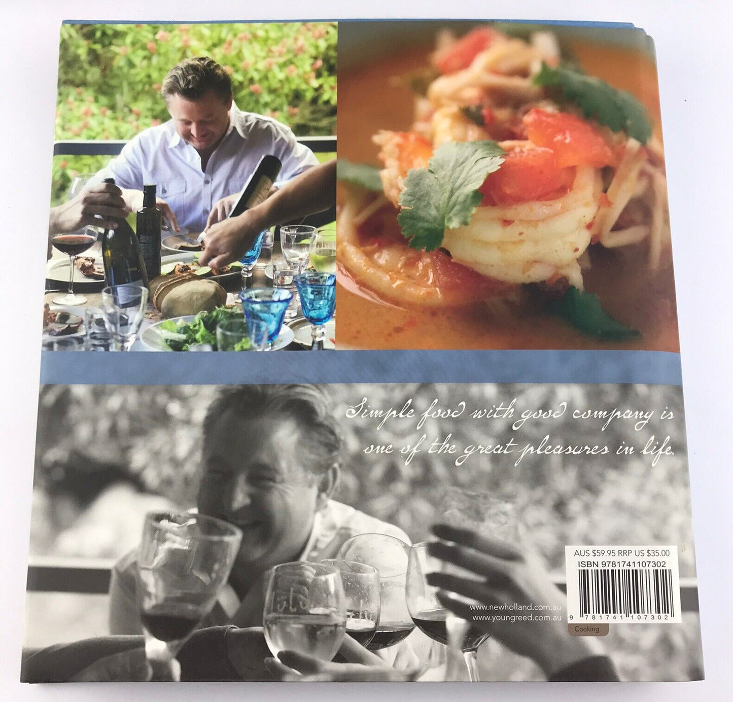 At Home And In The Mood by Luke Mangan 2009 Hardcover Cookbook Cookery Recipes