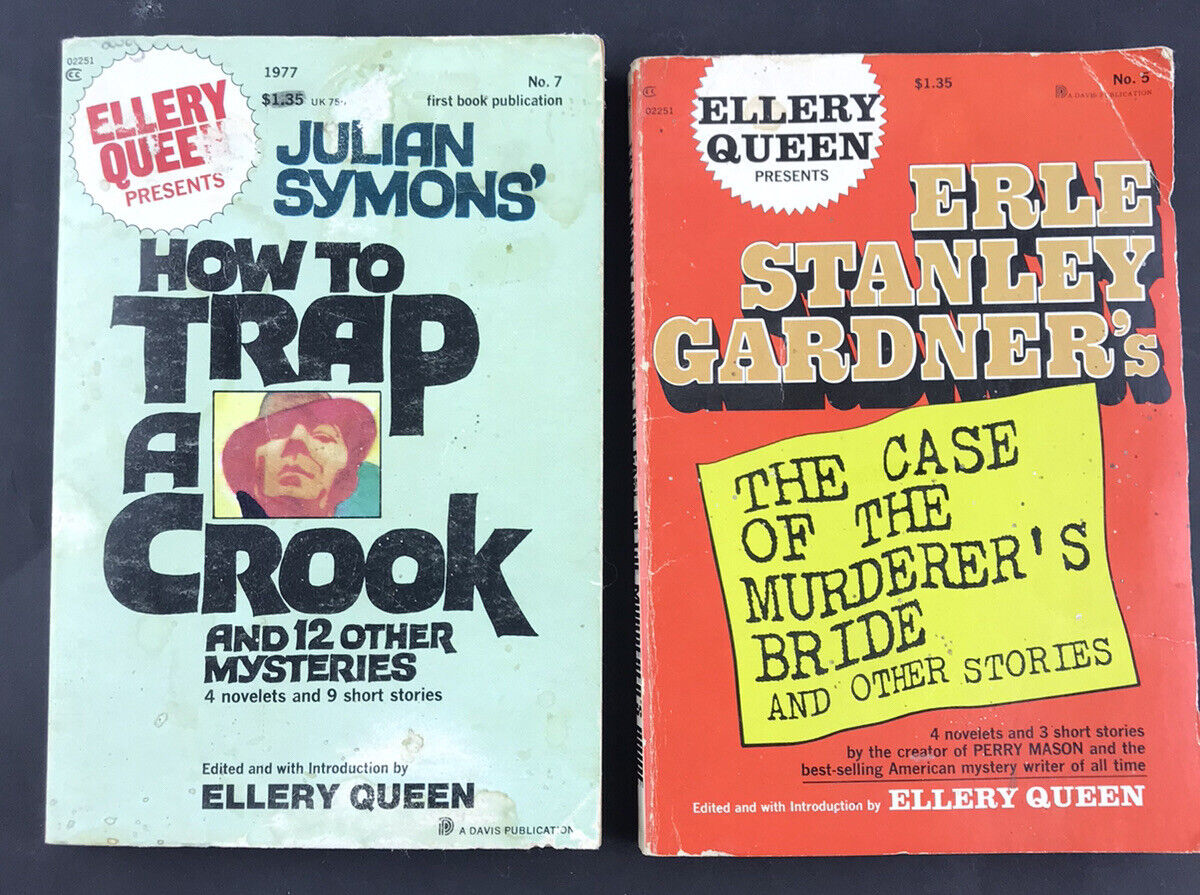2x Ellery Queen Presents - Short Story Novels - 13 Thriller Mystery Short Story!