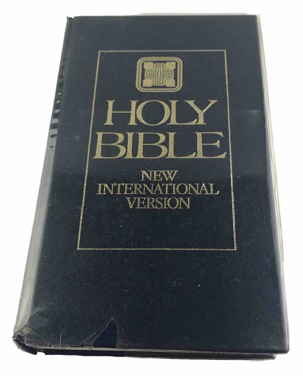 Holy Bible New International Version 1979 Great Britain Hardcover Black