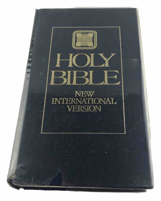 Holy Bible New International Version 1979 Great Britain Hardcover Black