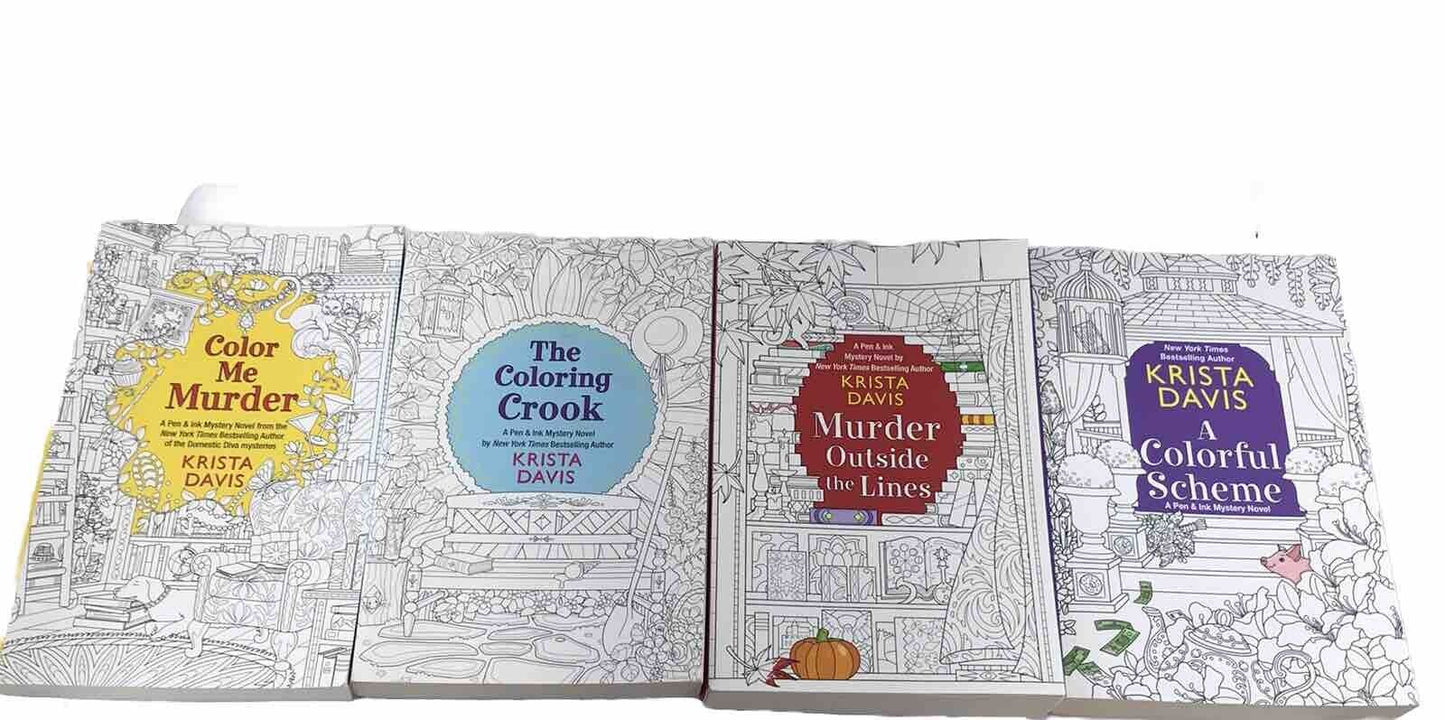 Pen & Ink Murder Mystery Books 1-4 By Krista Davis, Color Me Murder (Paperbacks)