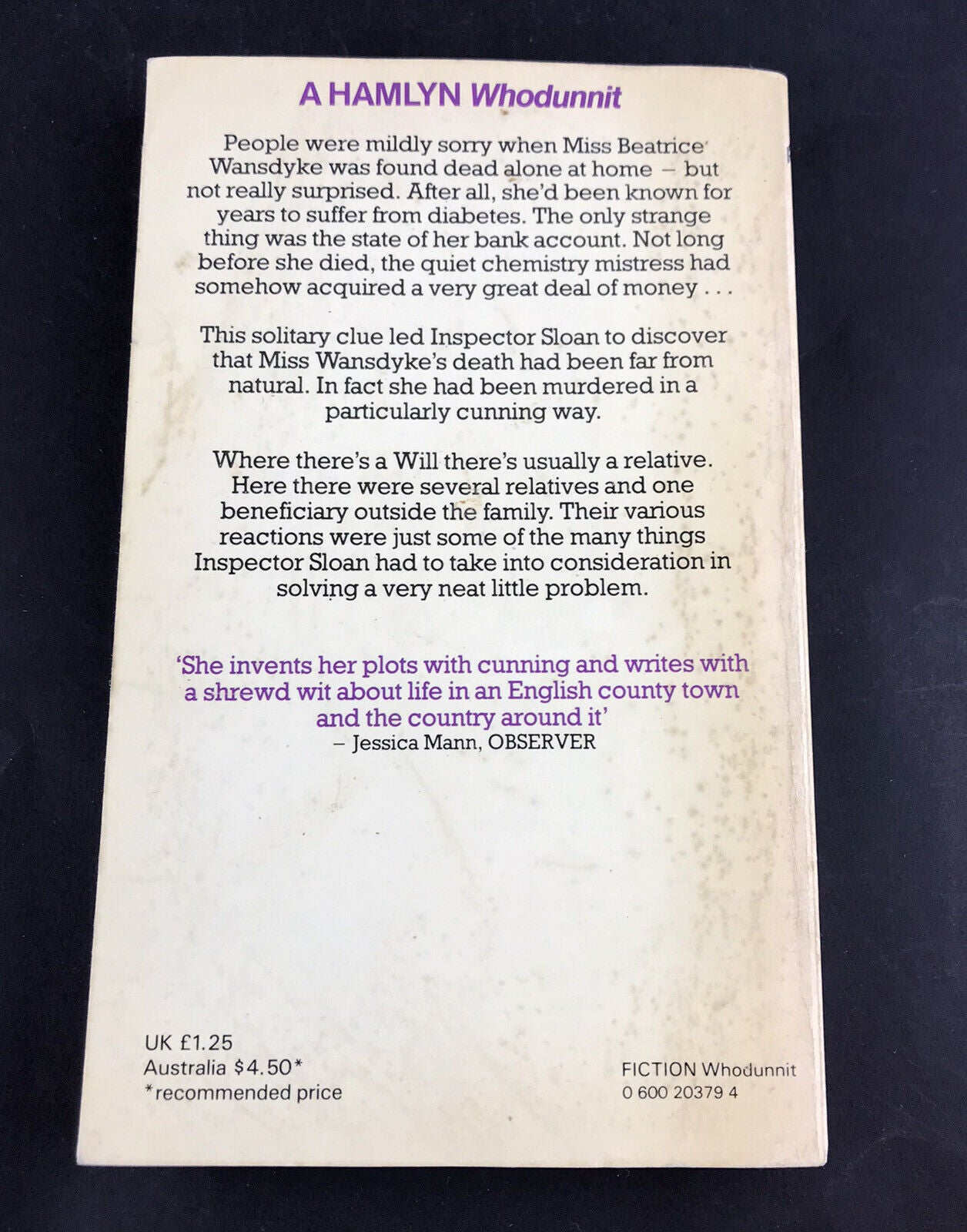 The Very Best in British Mystery - Some Die Eloquent by Catherine Aird (1981)