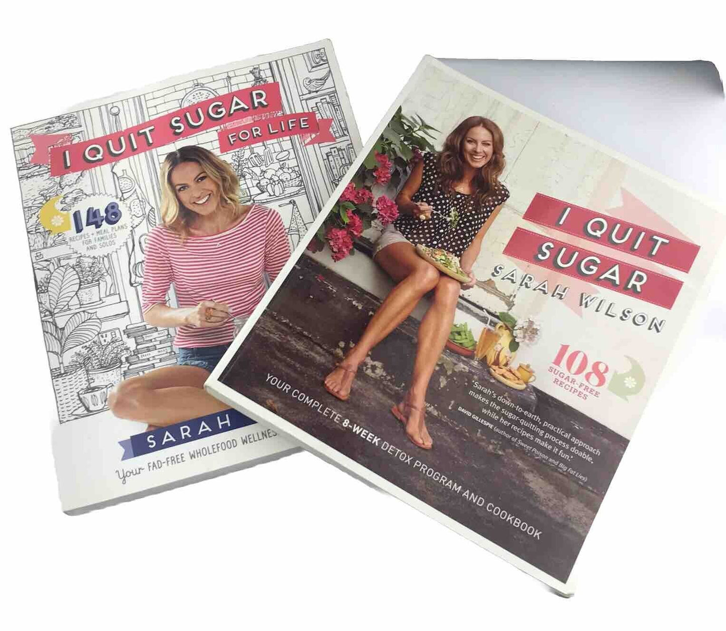 I Quit Sugar + 1 Quit Sugar For Life Cookbooks Bundle Sarah Wilson (Paperbacks)
