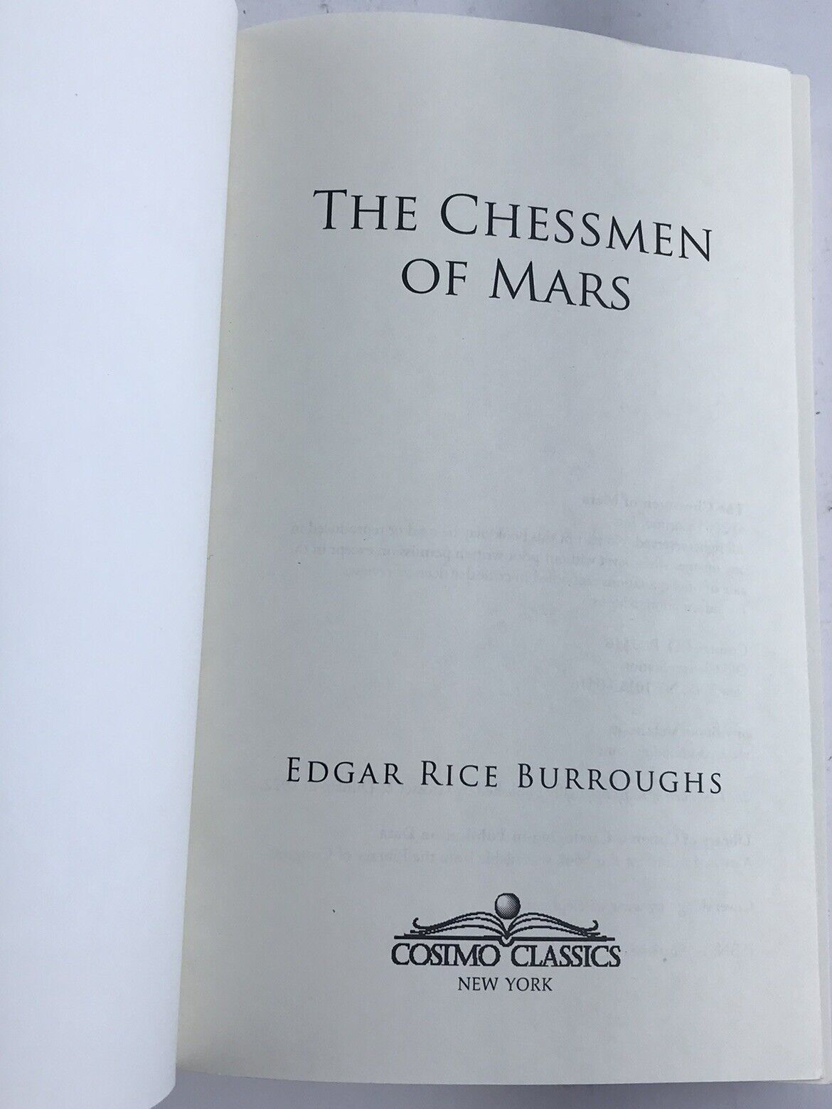 The Chessmen of Mars (John Carter of Mars Book #5) by Edgar Rice Burroughs (PB)