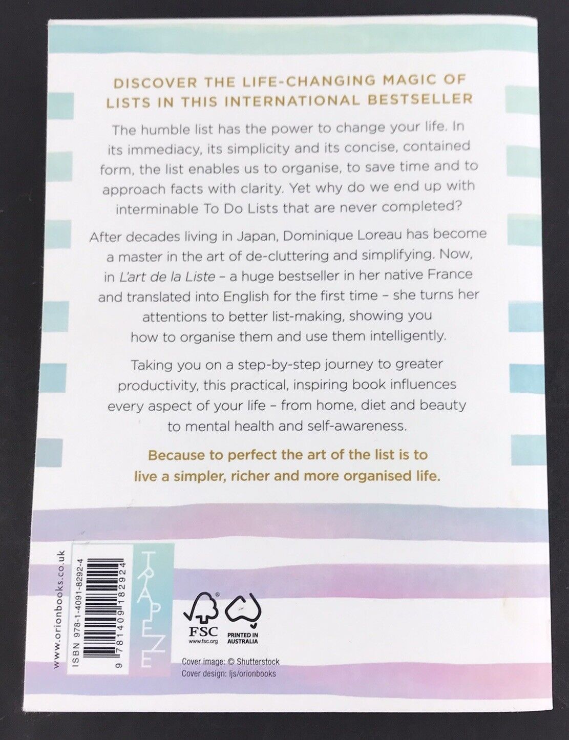 L'art de la Liste: Simplify, Organise & Enrich your life by Dominique Loreau
