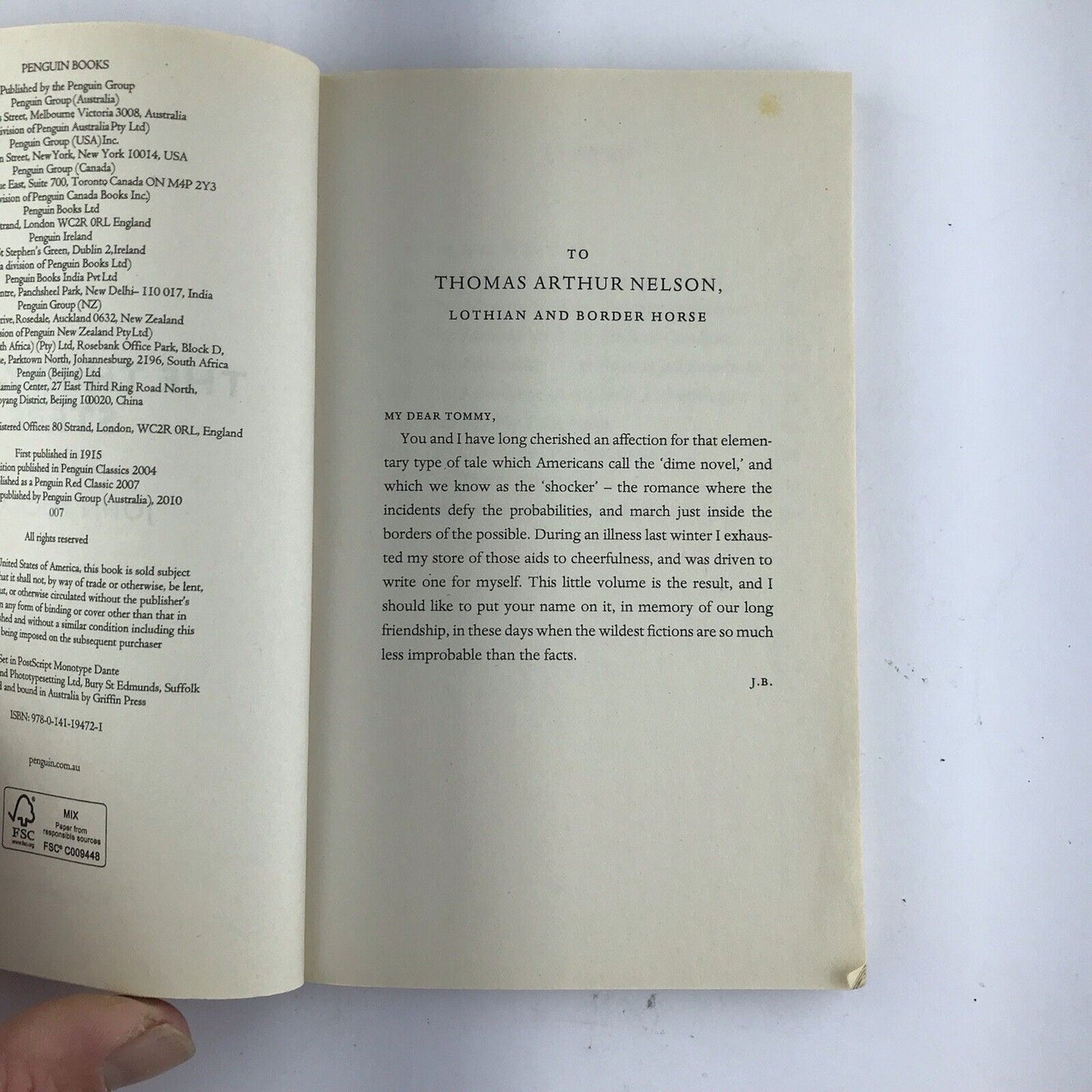 The Thirty-Nine Steps by John Buchan (Penguin Classics Paperback, 2010)
