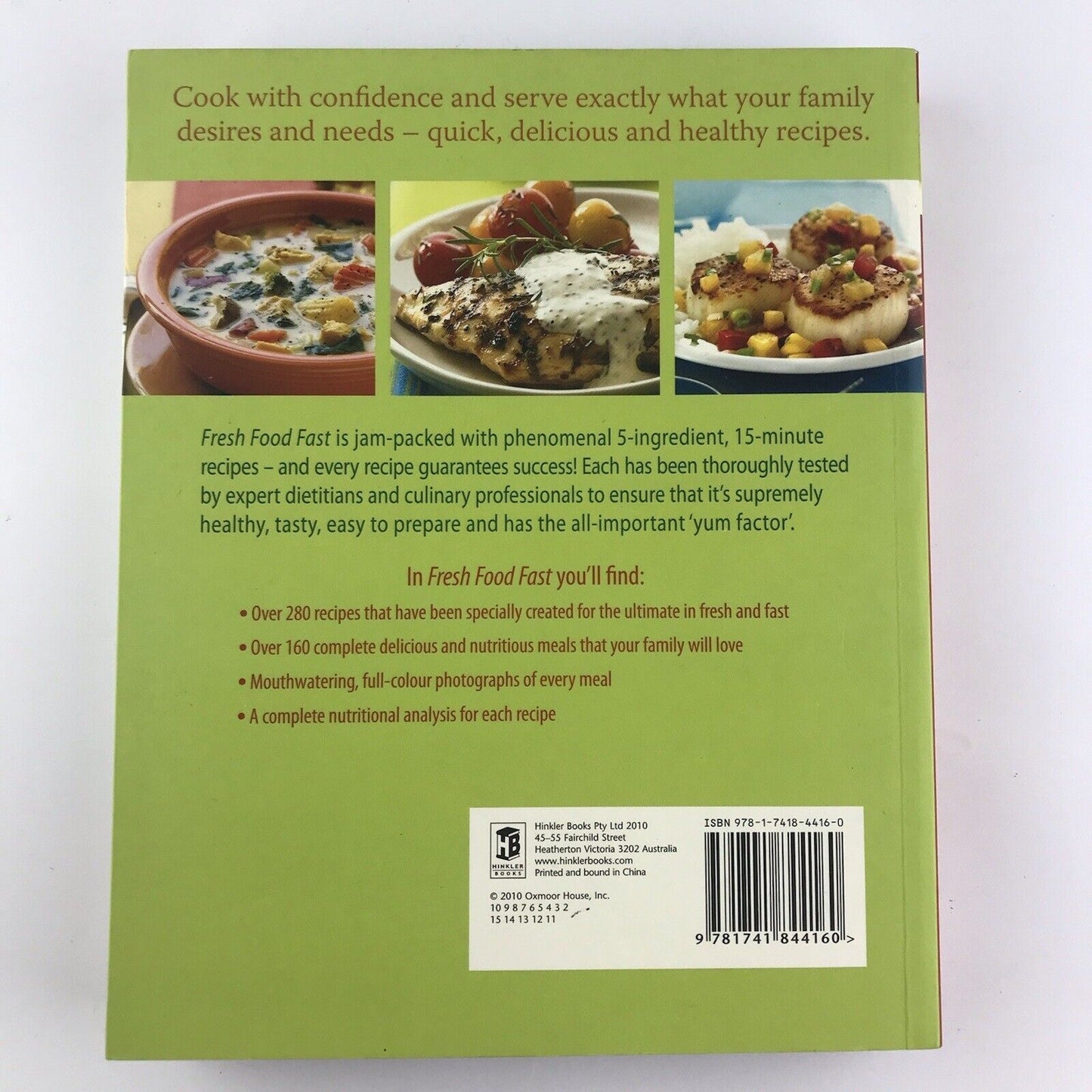 Fresh Food Fast 5 Ingredient, 15 Minute Recipes (Paperback, 2010) Free Shipping