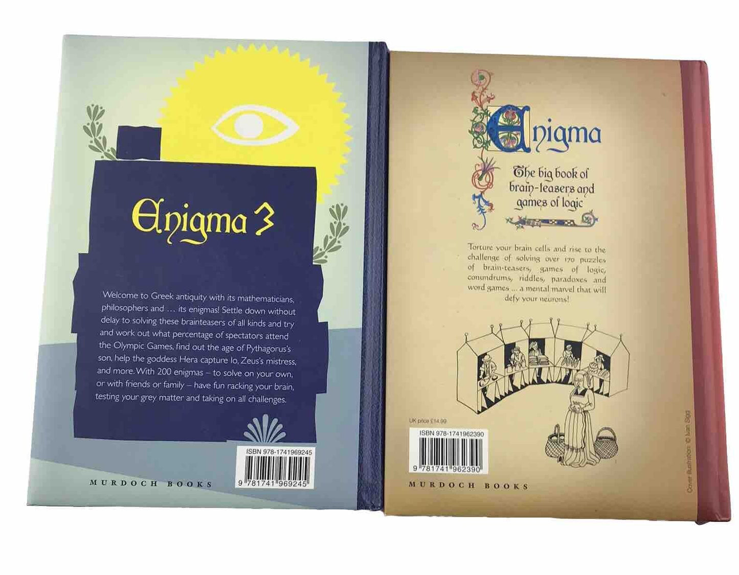 Enigma Book Bundle - Book 1 & Book 3 - Hardcover Brain-Teasers & Games Of Logic