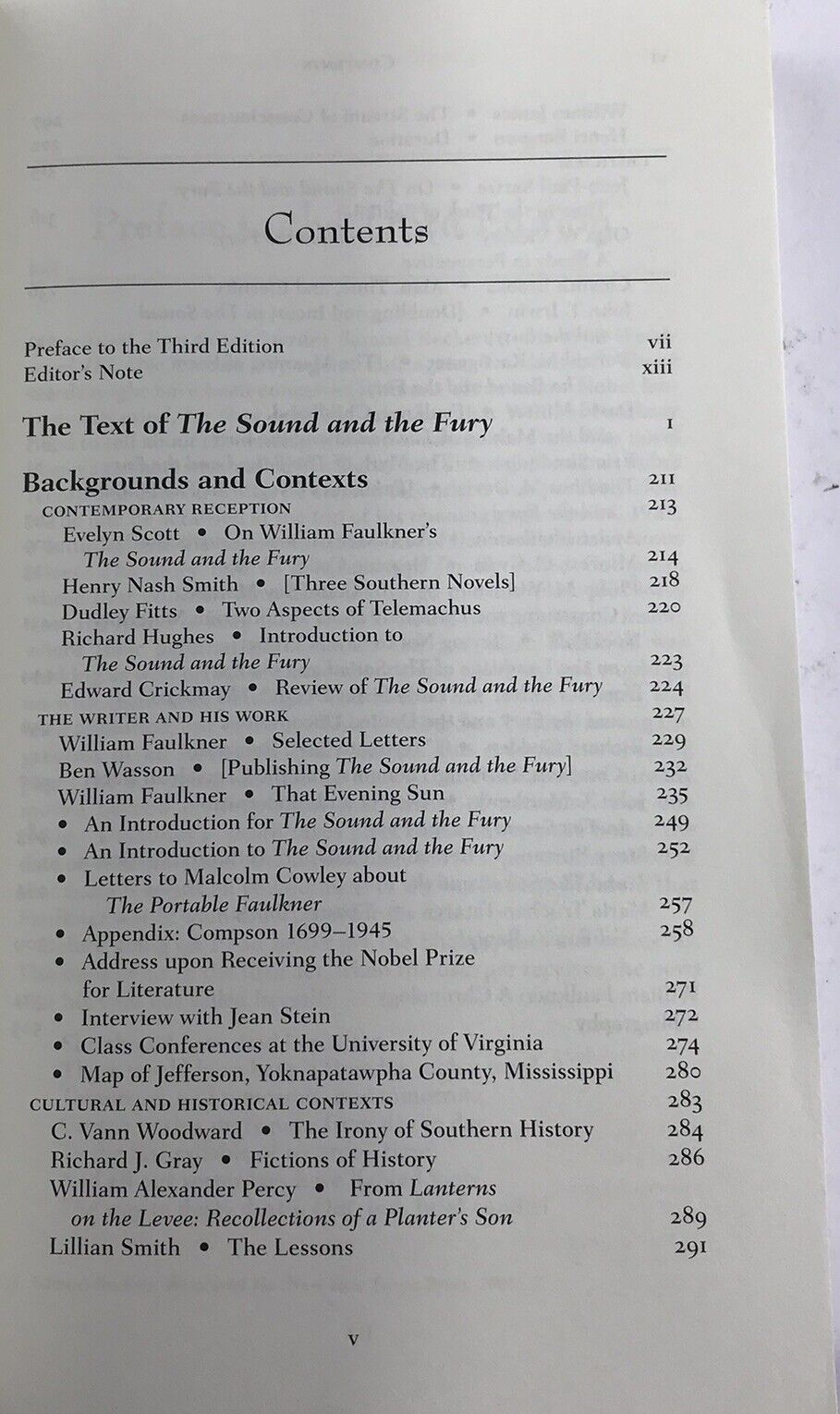 The Sound and the Fury by William Faulkner (Norton Critical Edition Paperback)