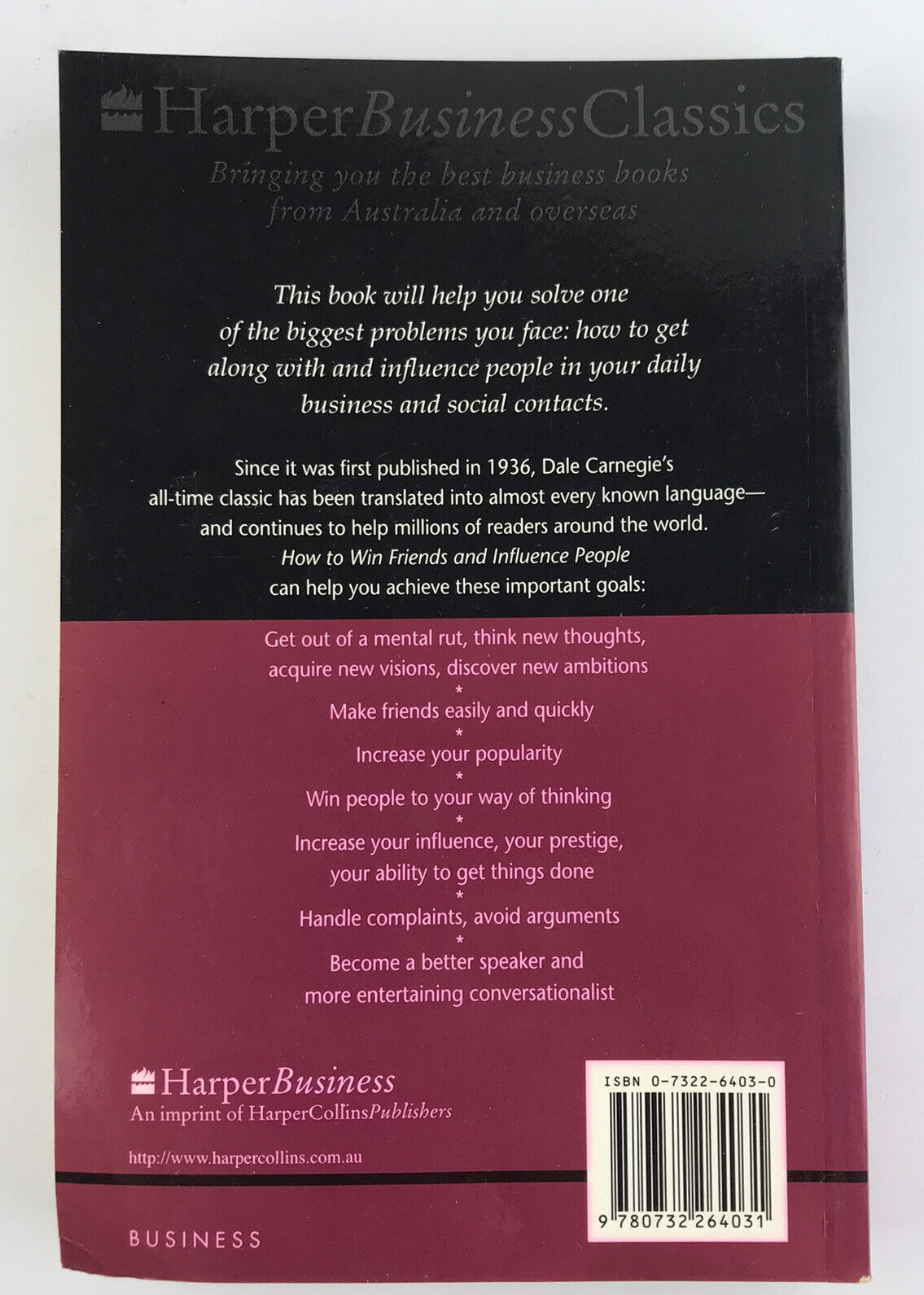 How to Win Friends & Influence People By Dale Carnegie Paperback Self Help