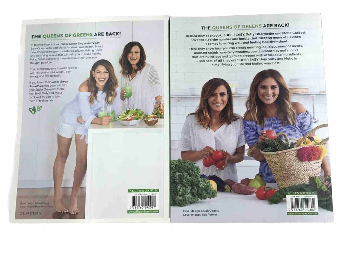 2x Queens Of Greens Cookbooks Bundle | Super Green; Super Easy & Simple and Lean