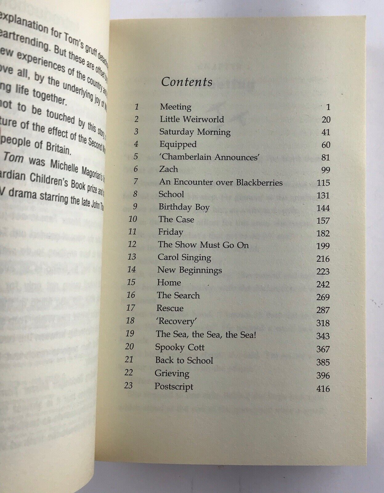 Goodnight Mister Tom by Michelle Magorian (Puffin Modern Classic Paperback 2003)