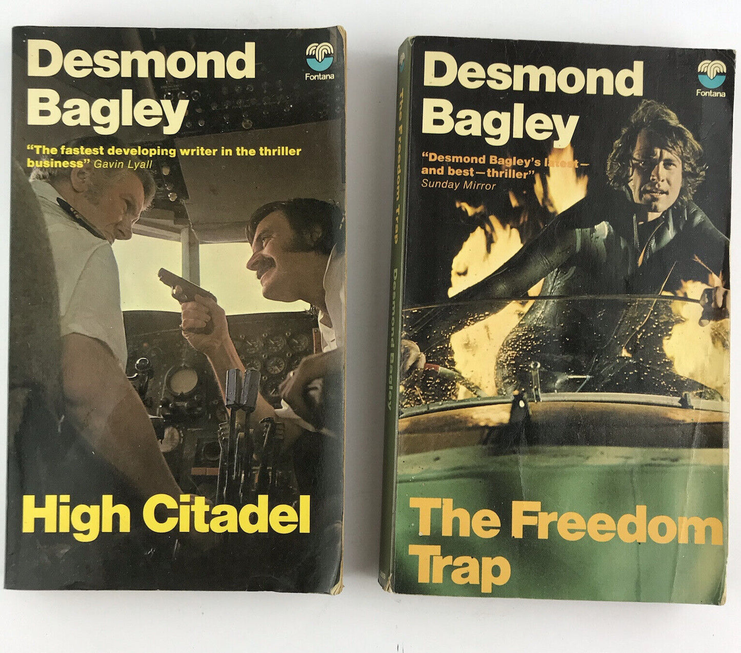 2 x Desmond Bagley Thrillers; The Freedom Trap + High Citadel Paperbacks