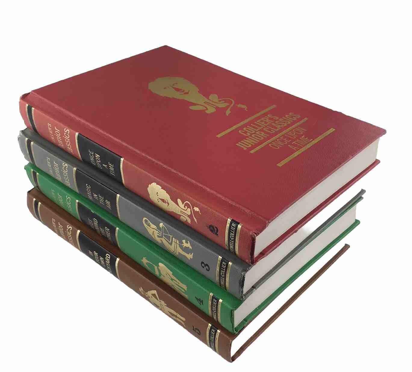 1962 First Edition Collier’s Junior Classics Books 2-5 RARE Illustrated Hardcove