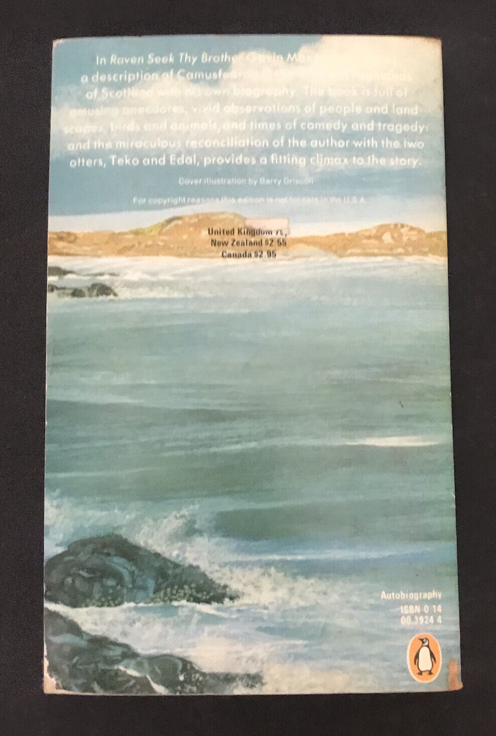 Raven Seek Thy Brother by Gavin Maxwell | RARE Vintage Penguin Paperback 1974