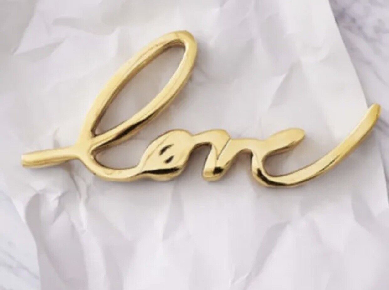 Solid Brass Love Decorative Home Accessory