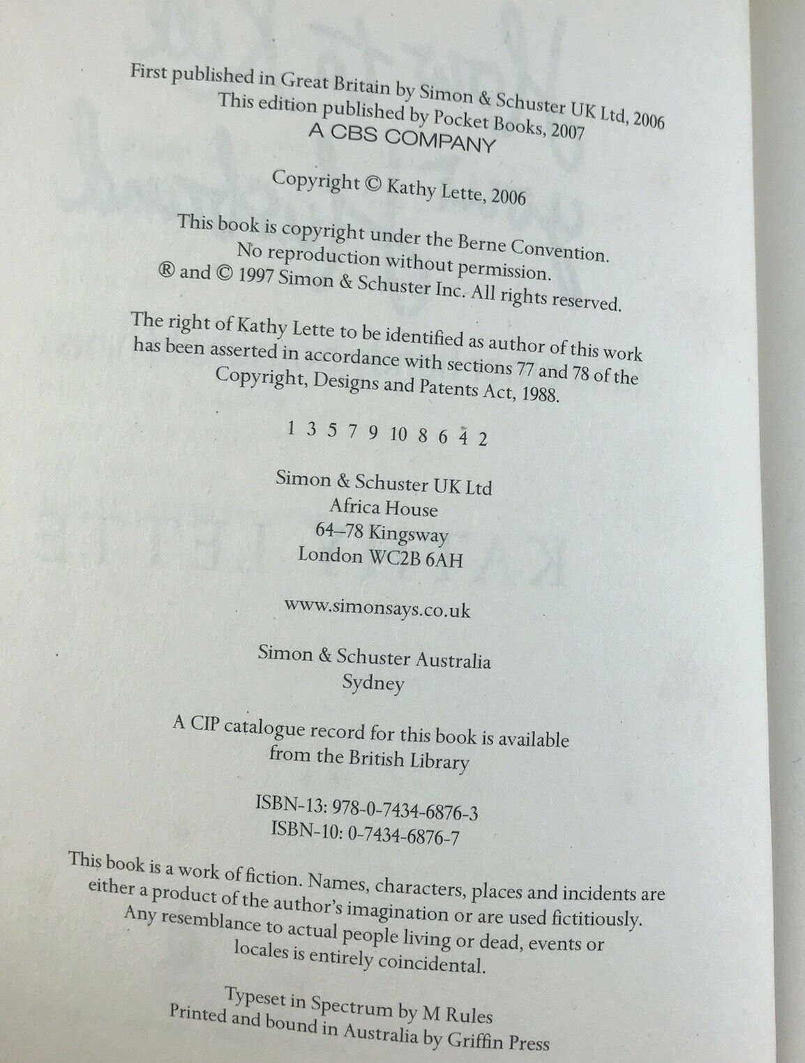 How to Kill Your Husband (and other handy household hints) by Kath Lette PB