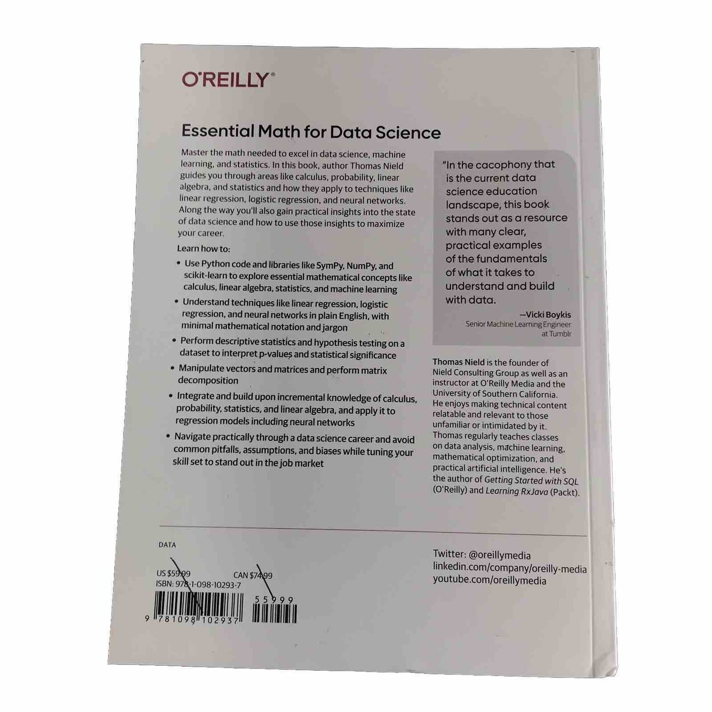 Essential Math for Data Science: Take Control of Your Data with Fundamental...