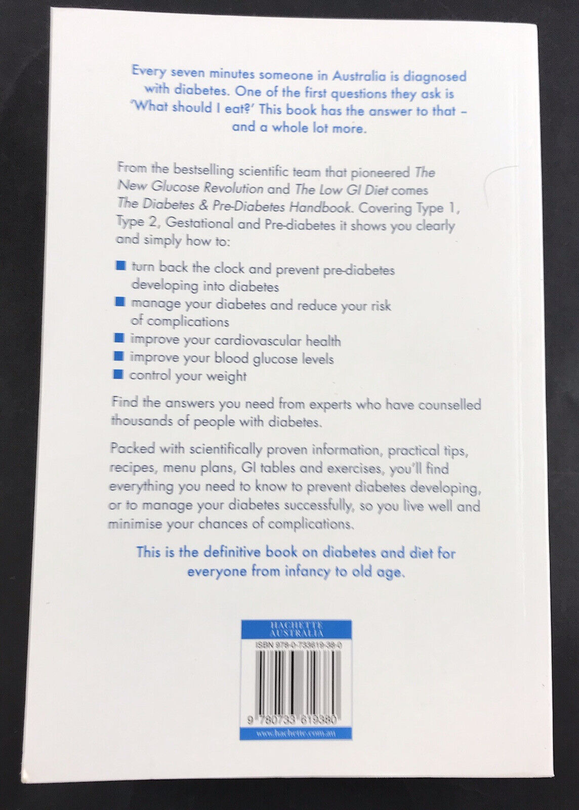 Low GI Diet Diabetes Handbook by Dr. Jennie Brand-Miller, Dr. Alan Barclay B7