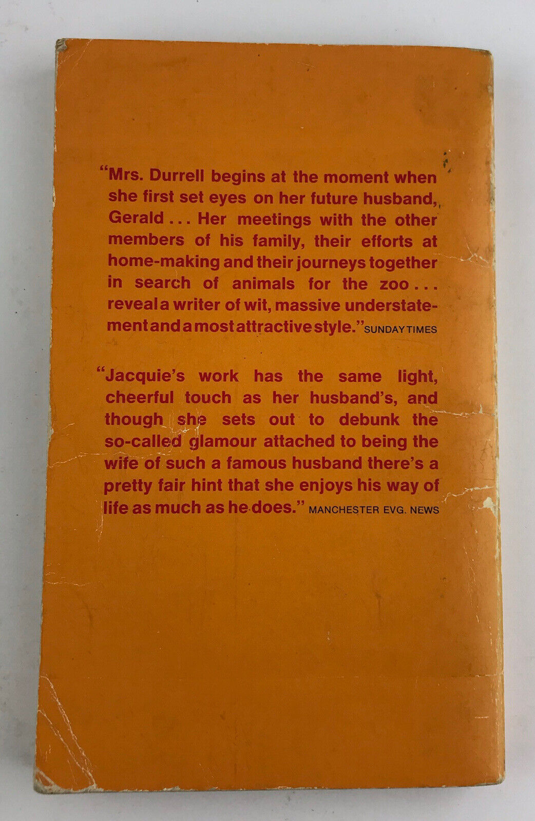 Beasts in My Bed By Jacquie Durrell, Rare Vintage Paperback 1968