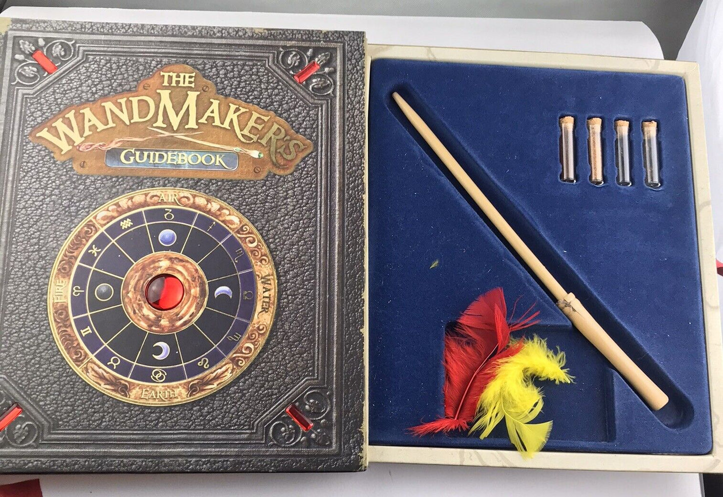 The Wandmaker's Guidebook Kids Hardcover Activity Book *with Wand feather* Magic