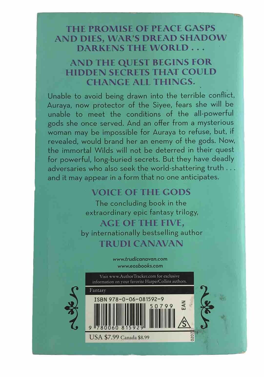 Voice of the Gods (Book 3 Age of the Five Trilogy) by Trudi Canavan (Paperback)