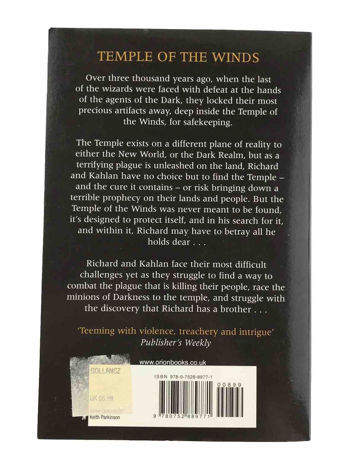 Temple Of The Winds: Book 4 The Sword Of Truth By Terry Goodkind (NEW Paperback)