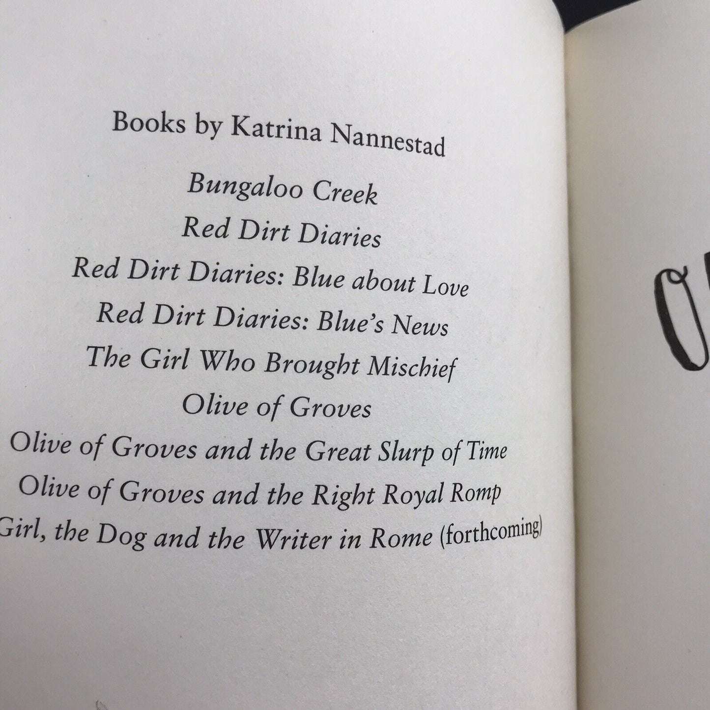 Olive Of Groves by Katrina Nannestad (Illustrated Children’s Paperback 2016)