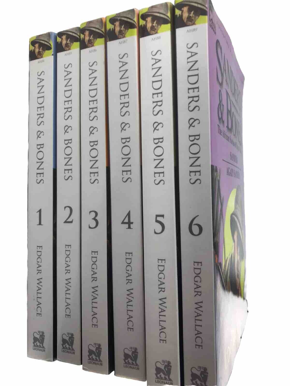 Edgar Wallace Sanders & Bones 6x Book Bundle Books 1-6 (Paperbacks 2011)