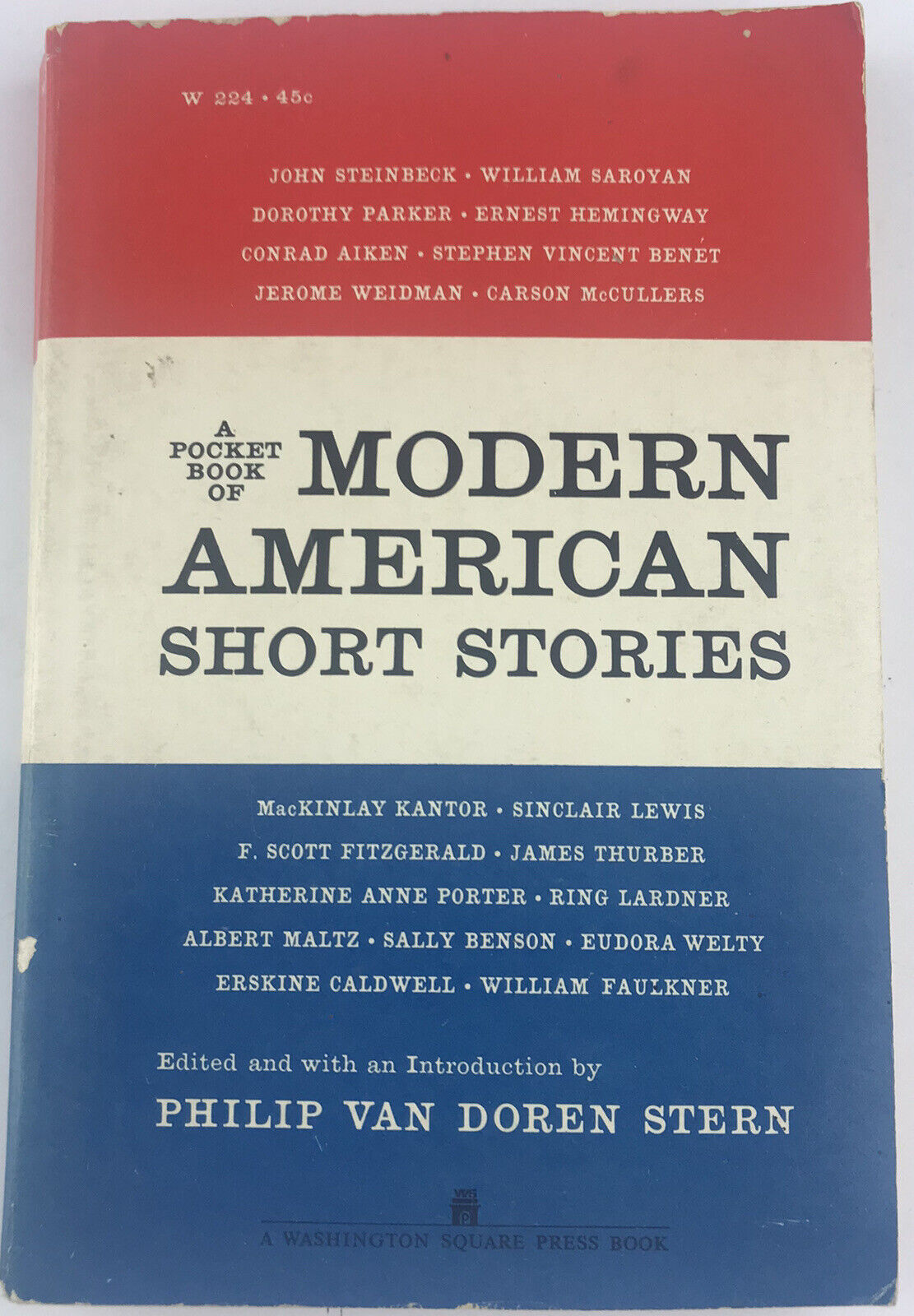 1967 A Pocket Book of Modern American Short Stories, F. Scott Fitzgerald + More