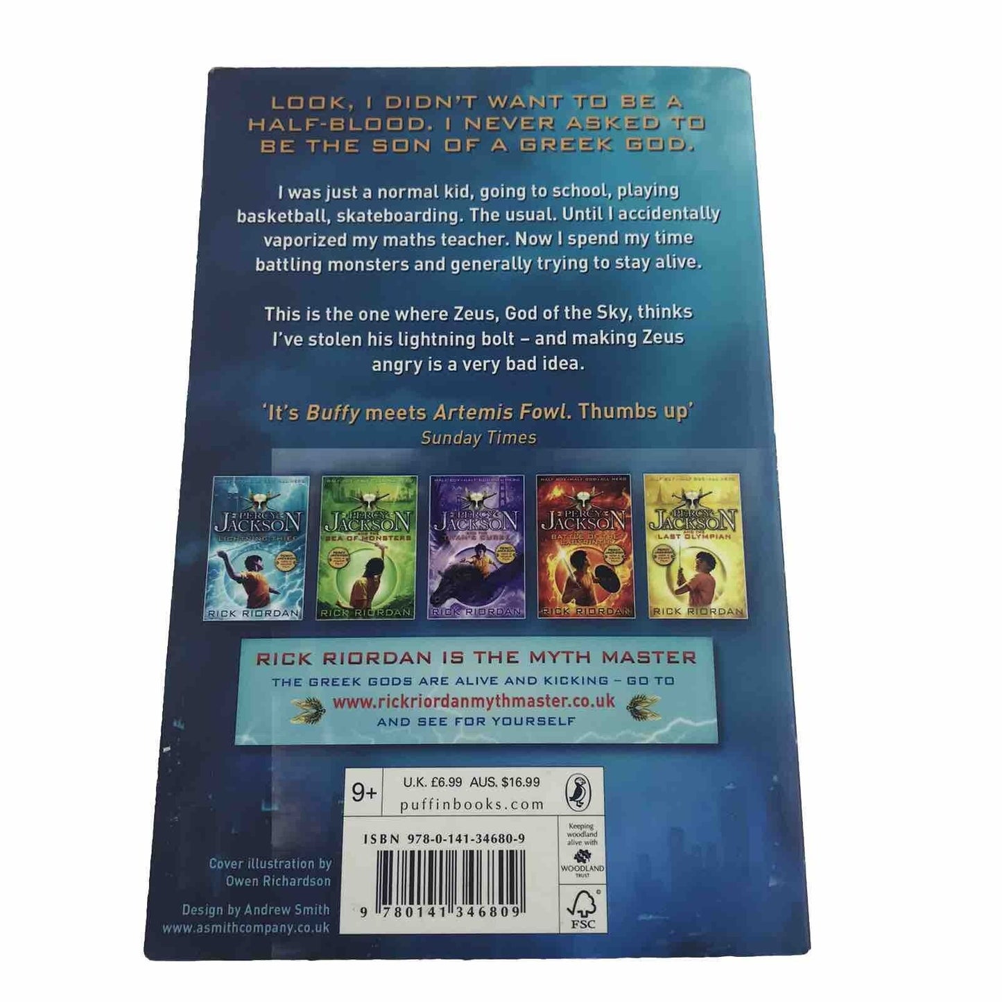 Percy Jackson and the Lightning Thief by Rick Riordan (Kids Paperback, 2013)