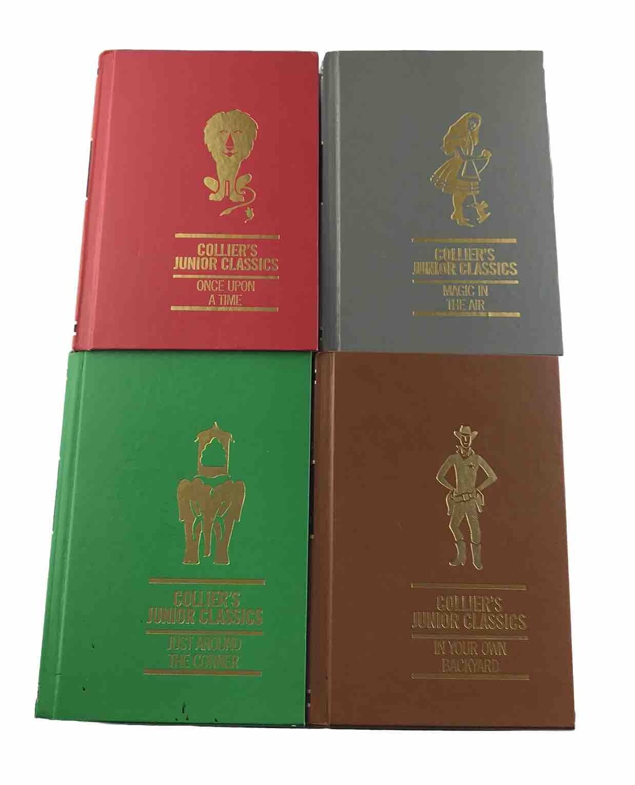 1962 First Edition Collier’s Junior Classics Books 2-5 RARE Illustrated Hardcove