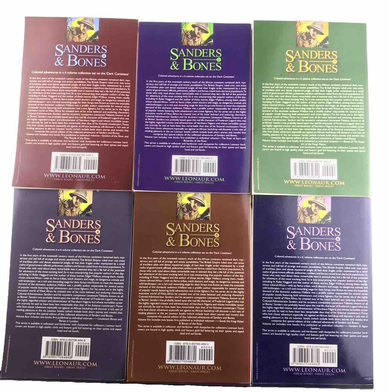 Edgar Wallace Sanders & Bones 6x Book Bundle Books 1-6 (Paperbacks 2011)