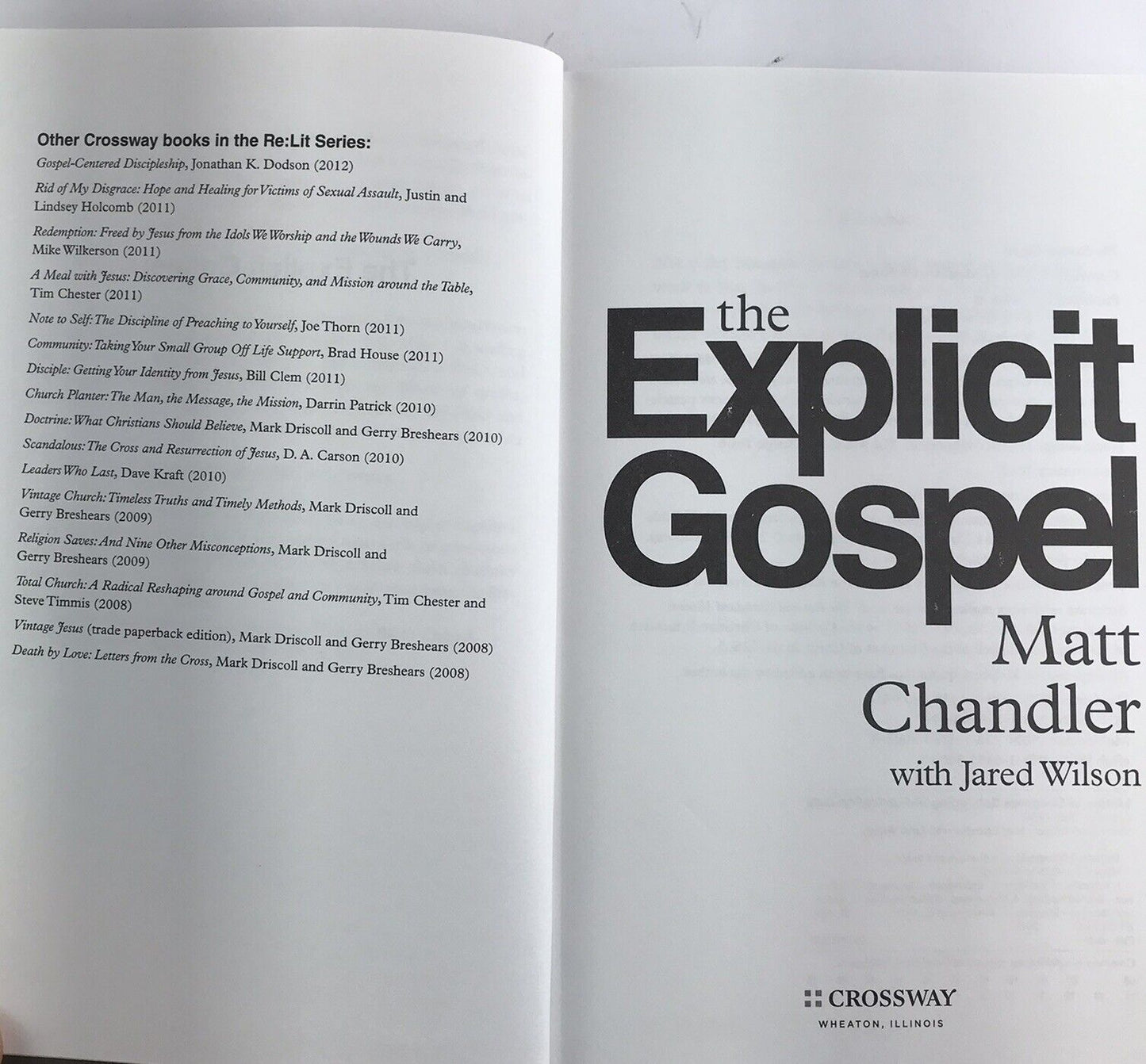 The Explicit Gospel by Matt Chandler (2012, Hardcover)