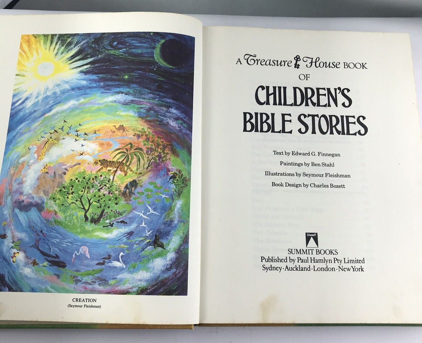 A Treasure House Book of Children's Bible Stories (Illustrated Hardcover 1977)