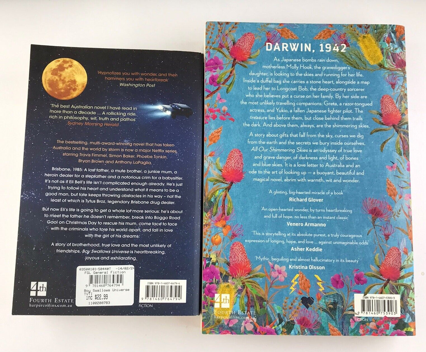 Boy Swallows Universe + All Our Shimmering Skies by Trent Dalton (Paperbacks)