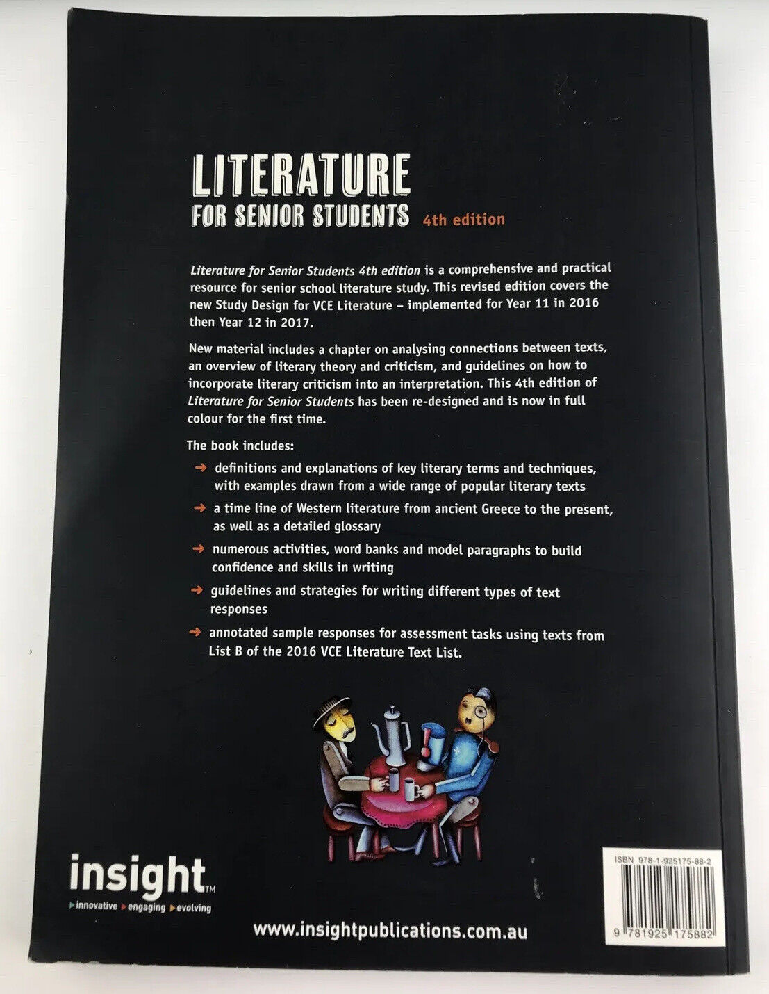 Insight Literature for Senior Students by Robert Beardwood SC VGC