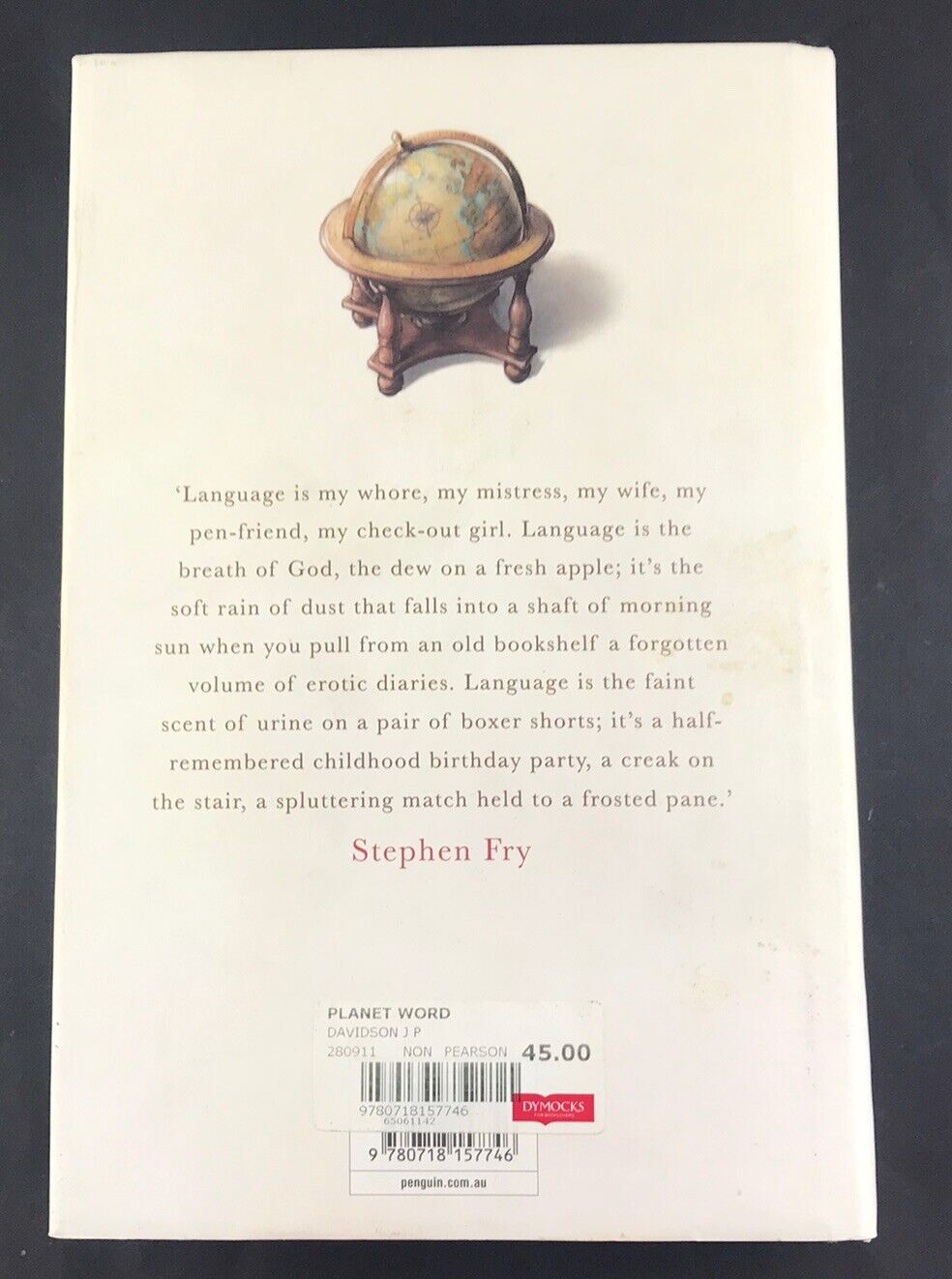 Planet Word by J. P Davidson (Illustrated Hardcover 2011) Stephen Fry Foreword