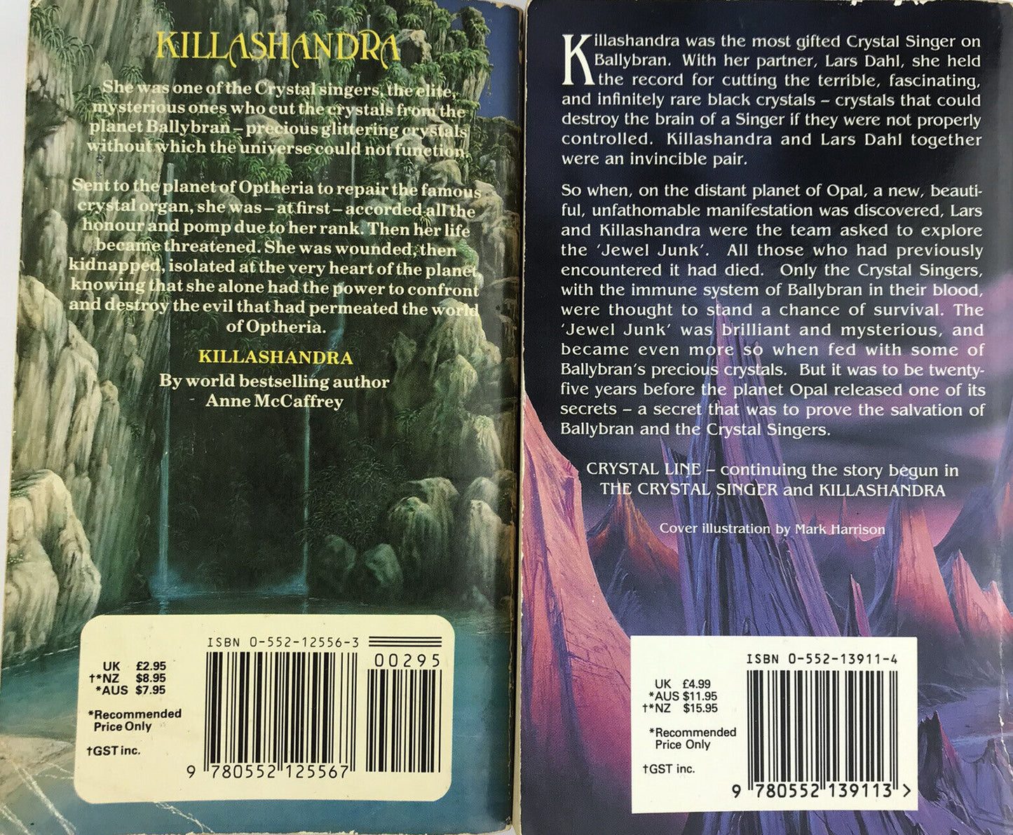 Anne McCaffrey -Killashandra & Crystal Line, Books 2 & 3 Crystal Singers Trilogy