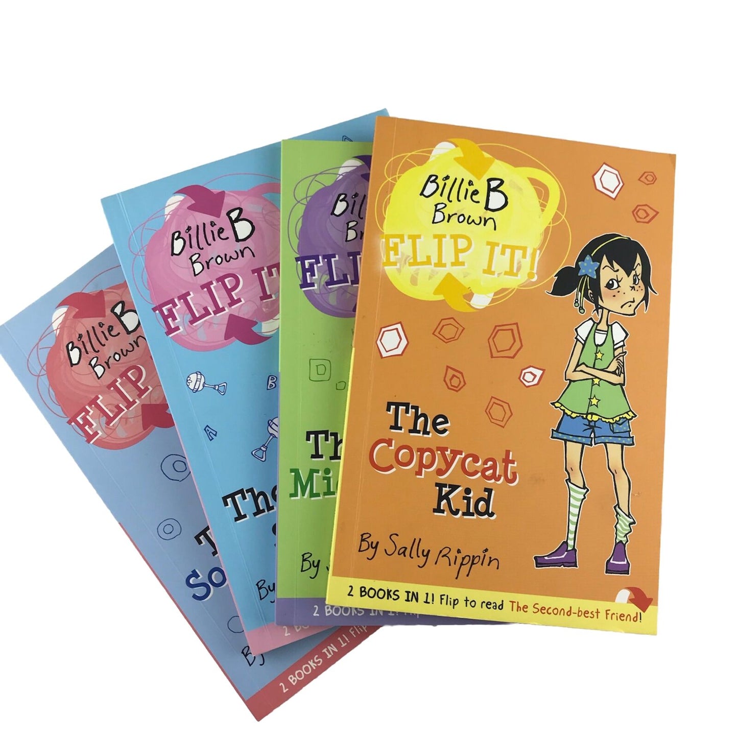 Billie B Brown FLIP IT 4x Book Bundle by Sally Rippin The Big Sister Soccer Star