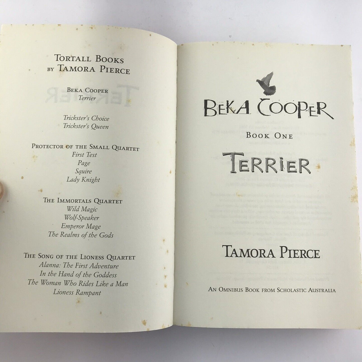 Beka Cooper - Terrier by Tamora Pierce (Paperback 2006) A Tortilla Legend