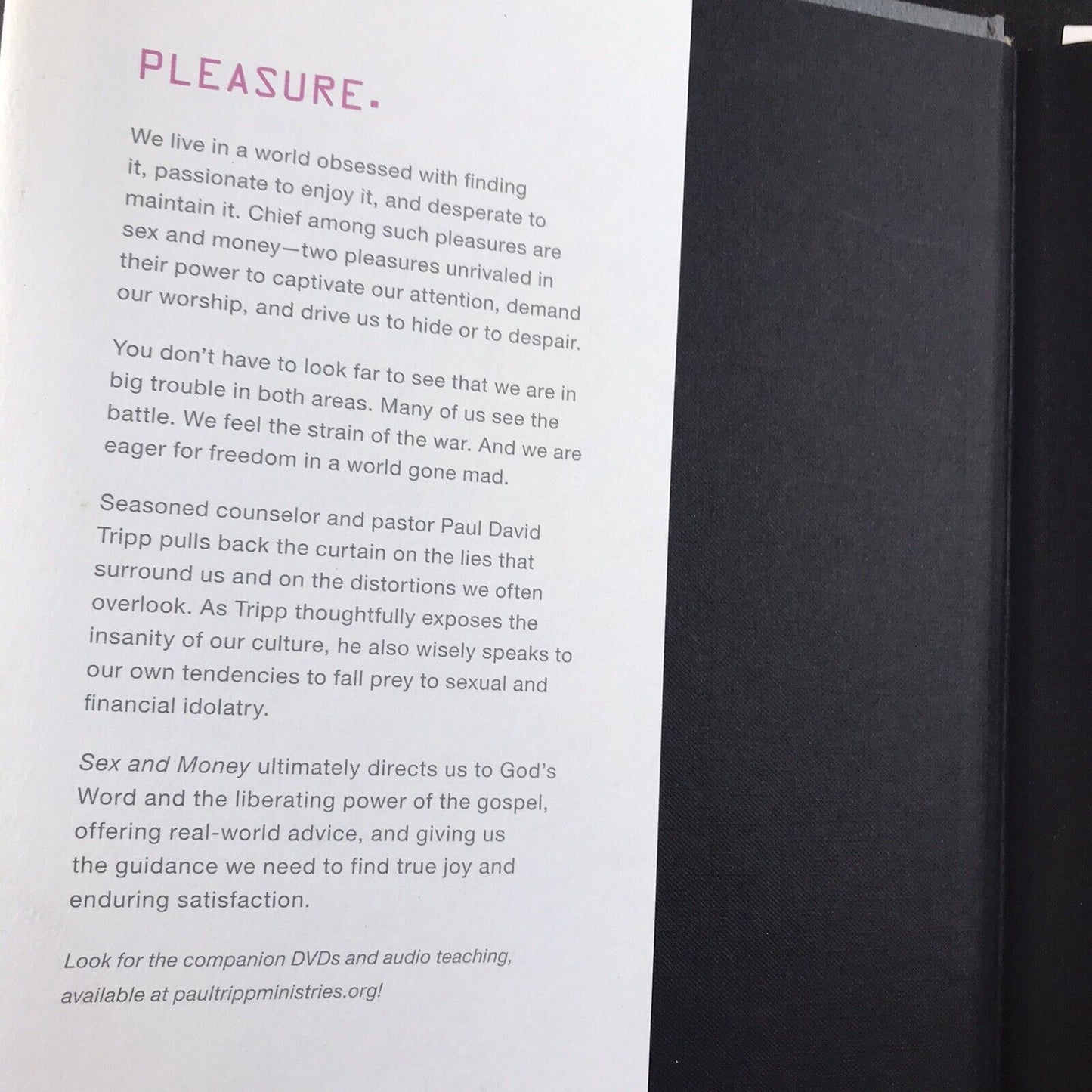 Sex and Money: Pleasures That Leave You Empty and Grace That Satisfies Hardcover