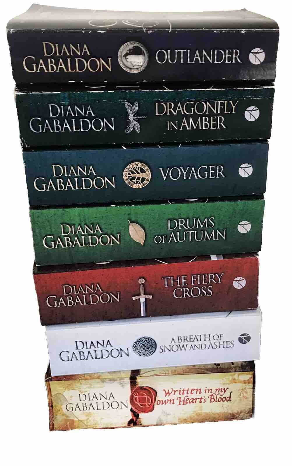 7x Outlander Series Book Bundle by Diana Gabaldon (Paperbacks) Books #1-7